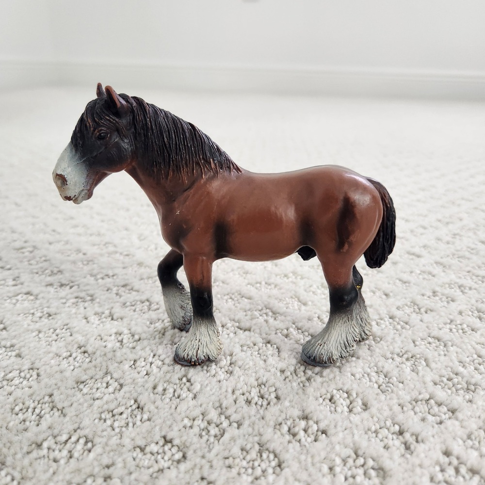Schleich 2000 Shire Horse Stallion 13247 Clydesdale Vintage‎ Collectible Figure